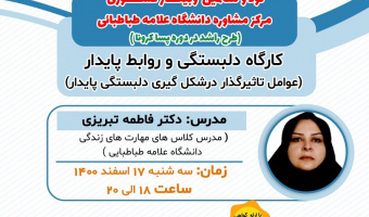وبینار دلبستگی و روابط پایدار